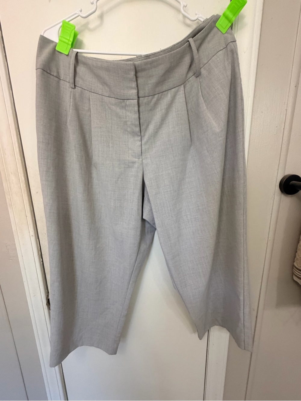 Worthington Light Gray Wide Leg Dress Pants